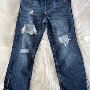 Trish boyfriend denim - size 6m-5t - baby/toddler girls relaxed fit distressed jeans