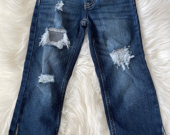 Trish boyfriend denim - size 6m-5t - baby/toddler girls relaxed fit distressed jeans