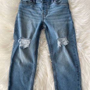 Kimmie boyfriend denim - size 6m-5t - baby/toddler girls relaxed fit distressed jeans