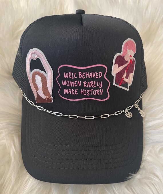 Taylor Swift Custom Trucker Hat With Chain and Patches  display picture 1