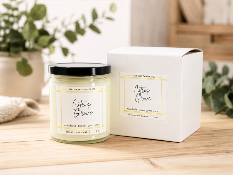 SeedGeeks Soy Wax Candle - Thumbnail 3