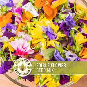 Edible Flower Seed Mix – Heirloom Non GMO Seeds