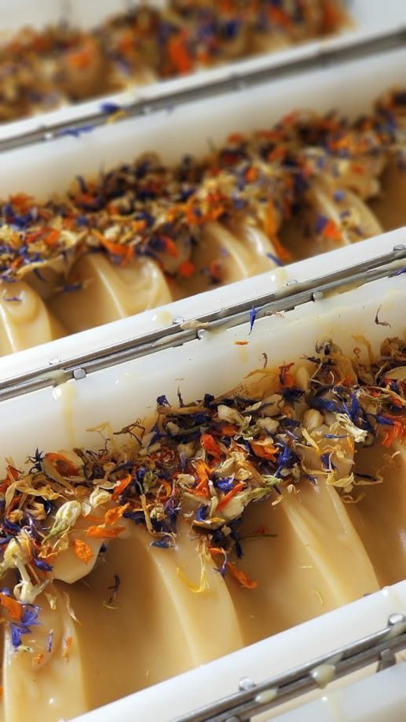 Wildflower Honey Soap - Handmade, Natural, Cold Process, Beeswax, Bee Pollen, Honey, Luxurious Floral Scent image 11
