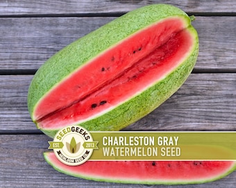 Charleston Gray Watermelon Seeds – Heirloom, Super Sweet Red Flesh