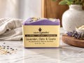 Lavender Oats & Goat Milk Soap | Handmade Natural for Sensitive Skin, Essential Oils, Oatmeal, Honey