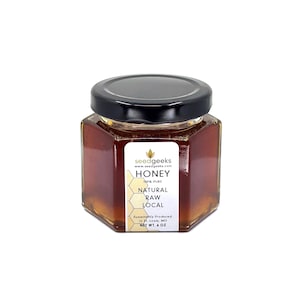 Raw Wildflower Honey, Artisanal Honey, Glass Jar (6oz)