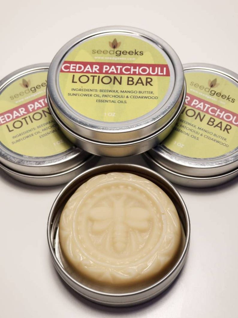 Cedar Patchouli Lotion Bar Solid Lotion Bar Body Butter | Etsy