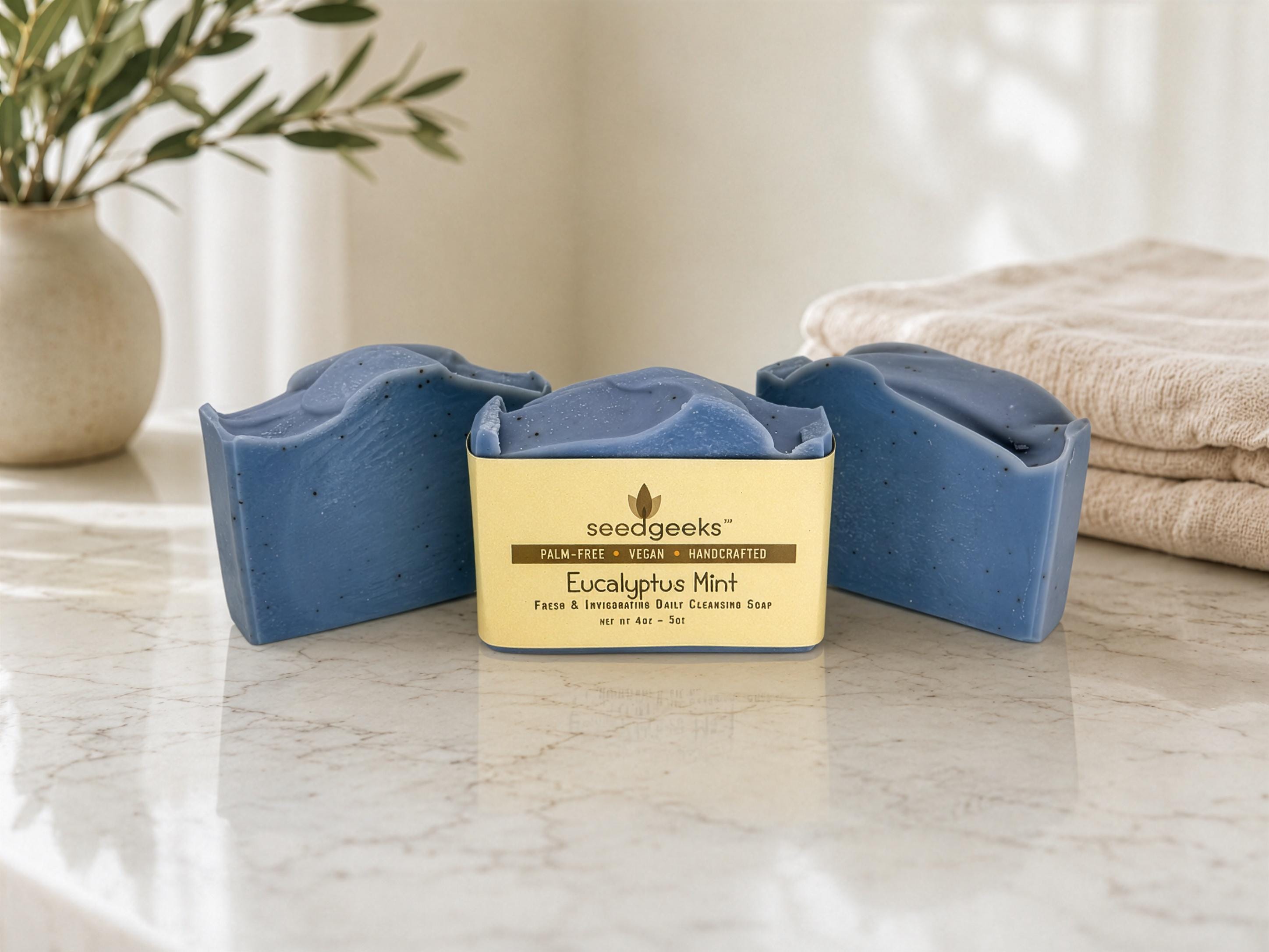 Eucalyptus Mint Soap | Vegan Essential Oil Handmade Soap With Shea ...