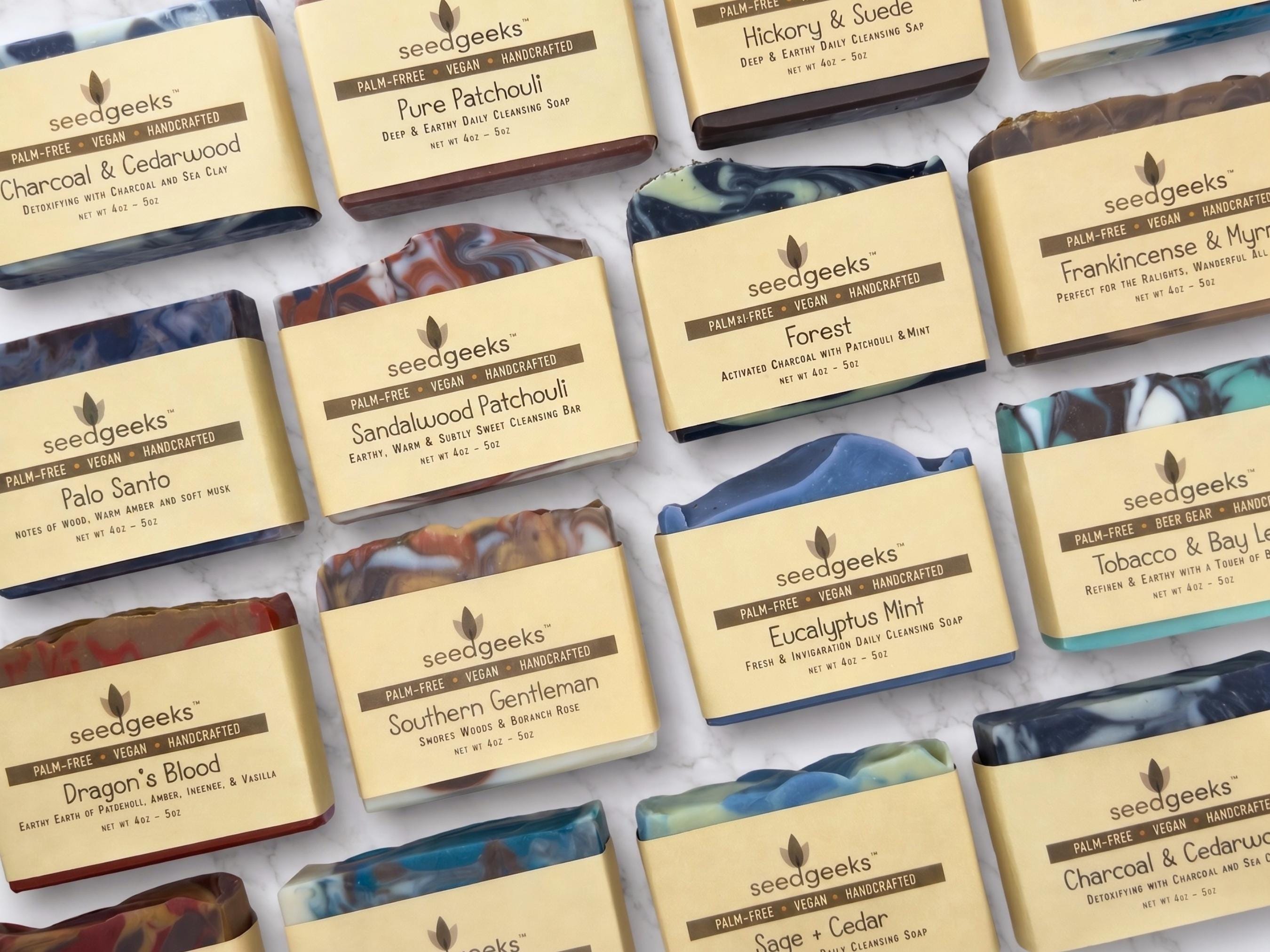 Gentleman's Handmade Soap Collection | Choose Your Masculine Scents, Everyday Self-Care, All-Natural, Unisex Gift, Palm-Free