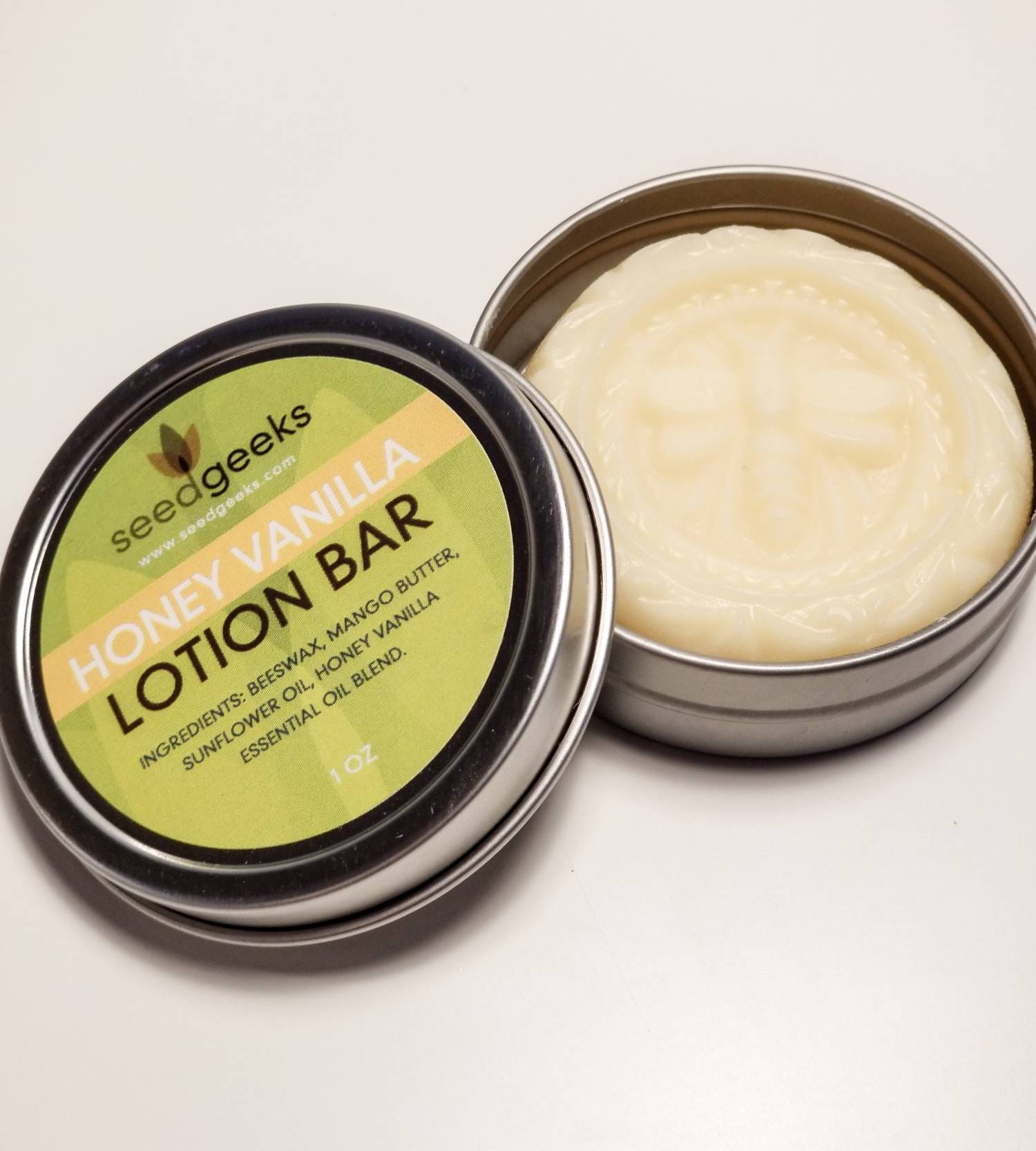 Honey Vanilla Lotion Bar - Solid Lotion Bar, Body Butter Bar, with Ma…