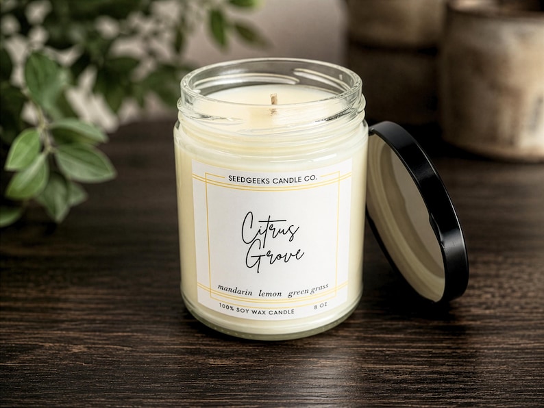SeedGeeks Soy Wax Candle - Thumbnail 2
