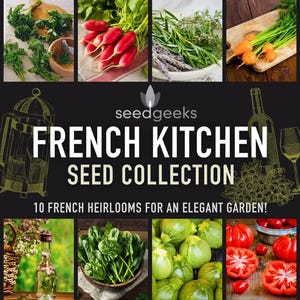 French Kitchen Garden Seed Collection - 10 Heirloom Varieties