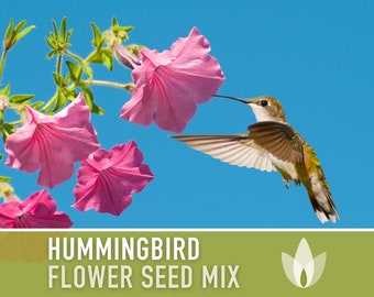 Hummingbird Garden Flower Mix Flower Seeds, Heirloom, Native, Flower Seeds