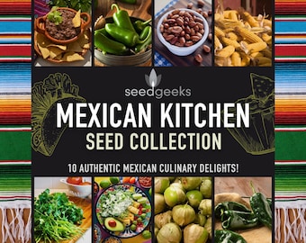 Mexican Kitchen Seed Collection - 10 Heirloom Varieties for Authentic Cuisine