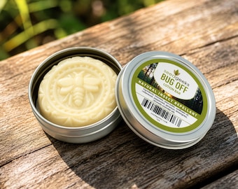 Bug Off Solid Lotion Bar – Natural Insect Repellent, Cedarwood Citronella Scent