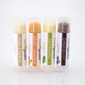 Lip Balm Variety Pack, Pick 4 - Natural Lip Balm, Chapstick, Lip Gloss, Flavored Lip Balm, Beeswax Lip Balm, Organic Lip Balm