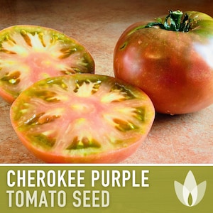 Cherokee Purple Tomato Seeds - Heirloom Seeds, Beefsteak Tomato, Indeterminate, Dark Flesh, Open Pollinated, Non-GMO