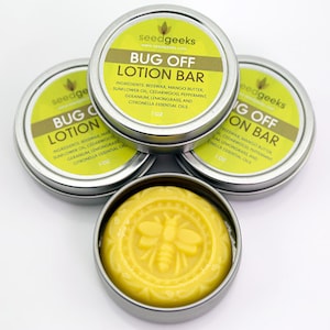 Bug Off Lotion Bar Natural Insect Repellent, Solid Lotion Bar, Body Butter Bar, with Mango Butter, Beeswax, & Sunflower Oil Bild 2