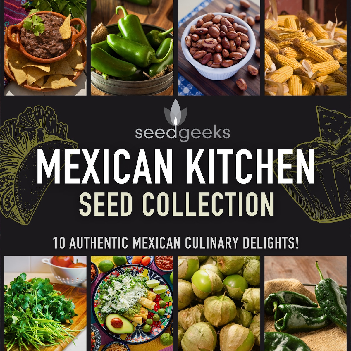 Mexican Kitchen Seed Collection 10 Hand-selected Heirloom Seed Packets Great for Mexican Cuisine, Gardener Gift, Stocking Stuffer, Non-gmo - Etsy
