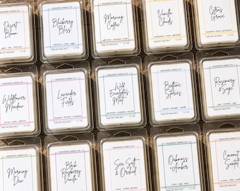 Soy Wax Melts | 2.7oz Cubes, 100% Soy, Hand-Poured, Choose Your Scent, Home Fragrance