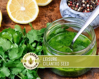 Leisure Cilantro Seeds - Slow Bolting Coriander, Culinary Herb