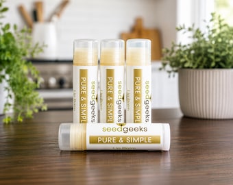 Pure & Simple Unscented  Lip Balm - Natural, Chapstick, Lip Gloss