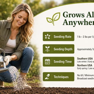 Micro Clover Seeds | 100,000+ Seeds 4 oz, Lawn Alternative, Drought Tolerant | Trifolium repens image 2