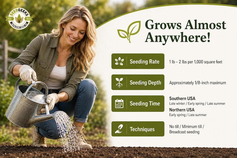 Micro Clover Seeds | 100,000+ Seeds 4 oz, Lawn Alternative, Drought Tolerant | Trifolium repens image 2