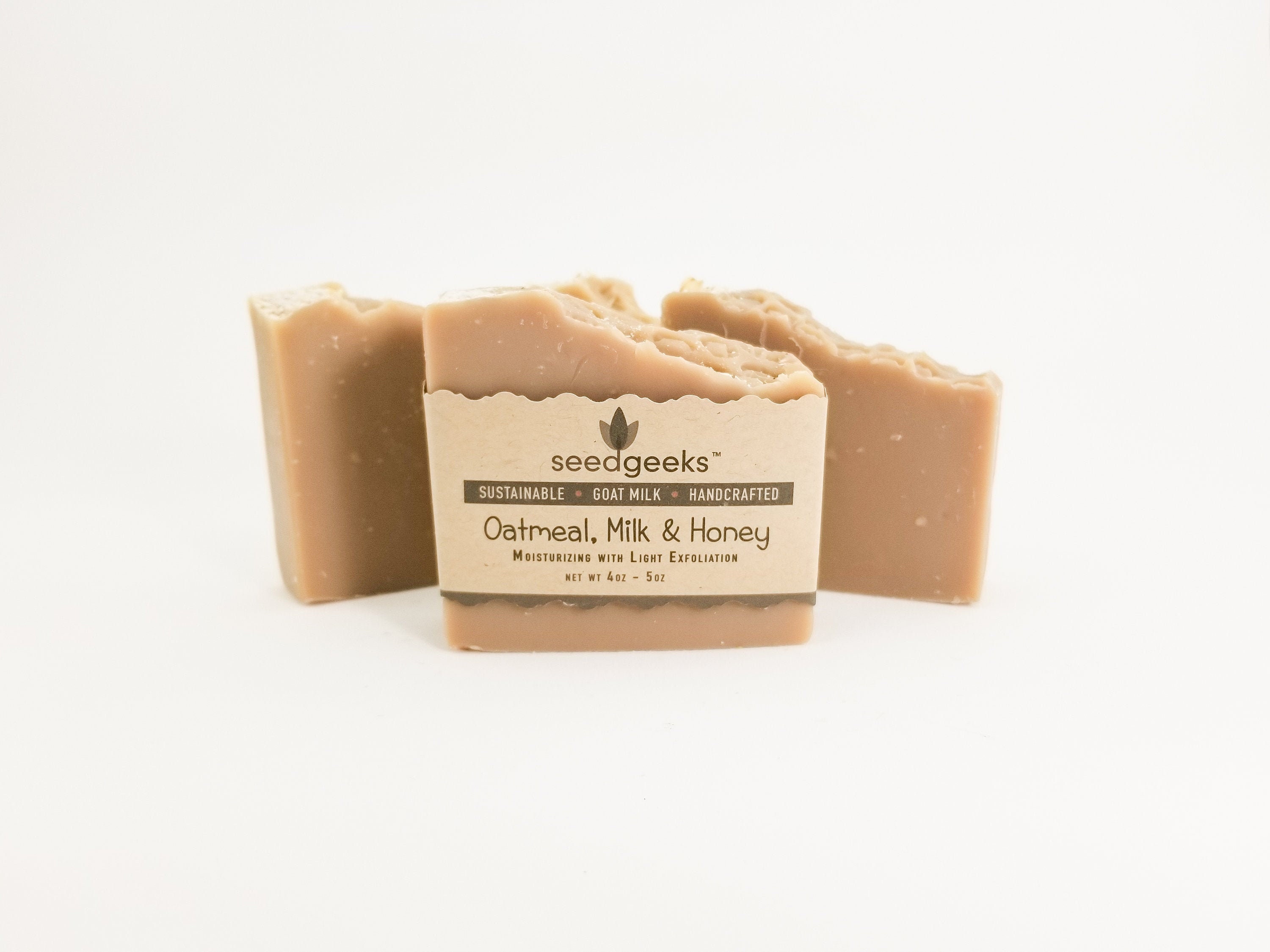 Oatmeal, Milk & Honey Soap - Handcrafted Soap, Homemade Soap, Goat Mi…