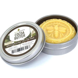 Cocoa Butter Solid Lotion Bar – Natural Chocolate Scent, 1oz