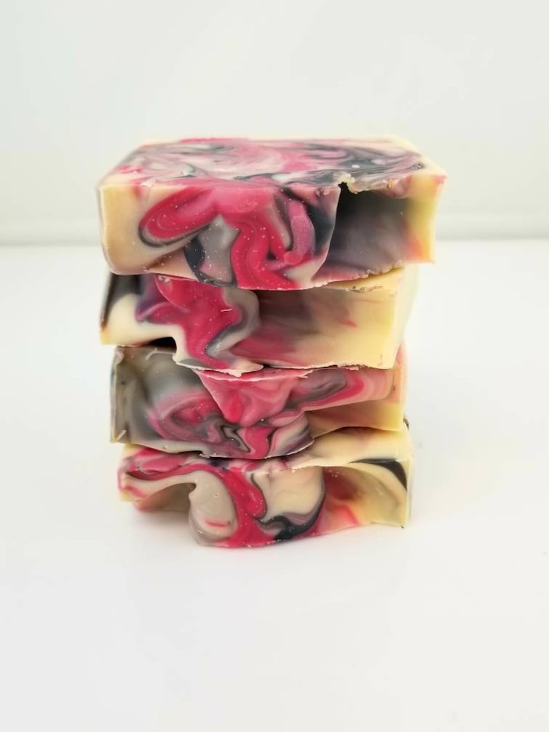 Black Raspberry Vanilla Soap Vegan Soap, Homemade Soap, Handmade Soap, Natural Soap, Fruity Soap, Palm Free Soap, Cold Process Soap image 2