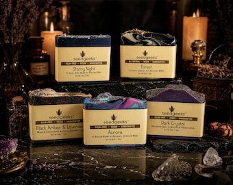 Witchy Celestial Soap Collection | Choose your Scent, Dark Gothic, Handmade, Mystical Bundle