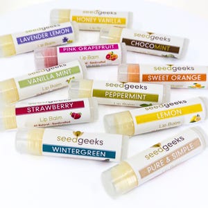 Lip Balm Variety Pack, Pick 4 - Natural Lip Balm, Chapstick, Lip Gloss, Flavored Lip Balm, Beeswax Lip Balm, Organic Lip Balm