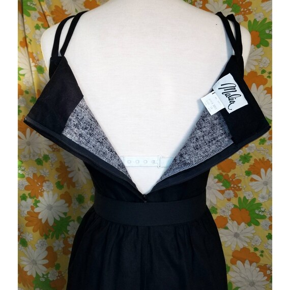 1970s Malia Floral Dress | Black Dress | Malia | … - image 5