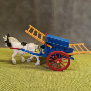 ヴィンテージ ブリテンズ タンブレルカート 9499 - 箱入り - 英国製 - 馬で引く農作業玩具 コレクターズモデルフィギュア - 1980年