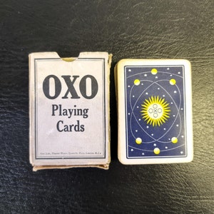 ヴィンテージ OXO Chas Goodall トランプ - 完全なデッキボックス入り - カードパック - イギリス製