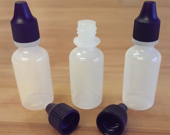 500 x 15ml Bottles CLEARANCE - Squeezy Plastic Puffer With Cap No Dropper - Art/Craft/Paint/Dye/Glue/Glitter/Powder - Bulk Wholesale Job Lot
