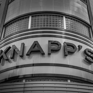 Knapp&#39;s Store Front - Historic Downtown Lansing MI - Art Deco - Large print, photograph, pic, picture, black and white modern fine art