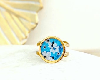 Bague acier inoxydable fantaisie de style boho chic pour femme
