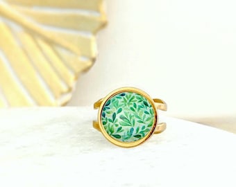 Bague acier inoxydable fantaisie de style boho chic pour femme