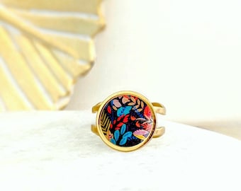 Bague acier inoxydable fantaisie de style boho chic pour femme
