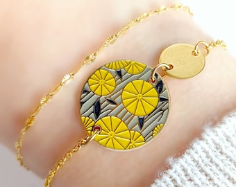Lemon yellow bracelet for women, handmade jewelry, boho chic jewelry, handmade bracelet, women's gift, boho jewelry, gift for her