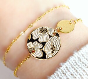 Lot De 40 Pendentifs Fleur De Cerisier En Émail - Breloques Pour Bijoux DIY (Rose Et Blanc)