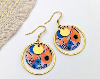 Boucles d'oreilles fantaisie en acier inoxydable pour femme