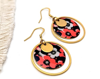 Boucles d'oreilles fantaisie en acier inoxydable pour femme