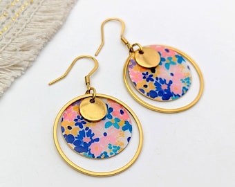 Boucles d'oreilles fantaisie en acier inoxydable pour femme