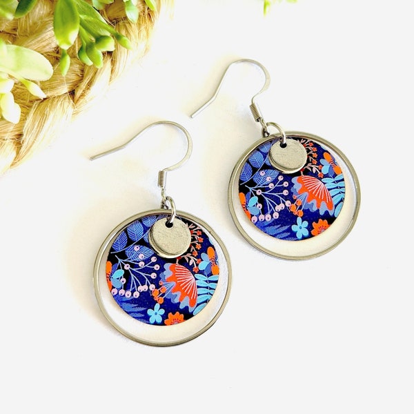 Boucles d'oreilles boho colorées pour femme, cadeau de bijoux, cadeau pour elle, dée cadeau femme, cadeau maman, bijoux faits main