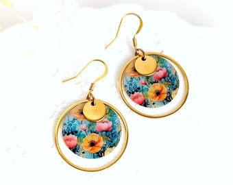 Boucles d'oreilles bohème chic coloré pour femme