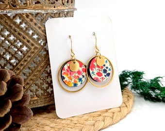 Boucles D'oreilles Pendantes Fleuries Style Hippie Vintage - Acier Inoxydable, Occasion