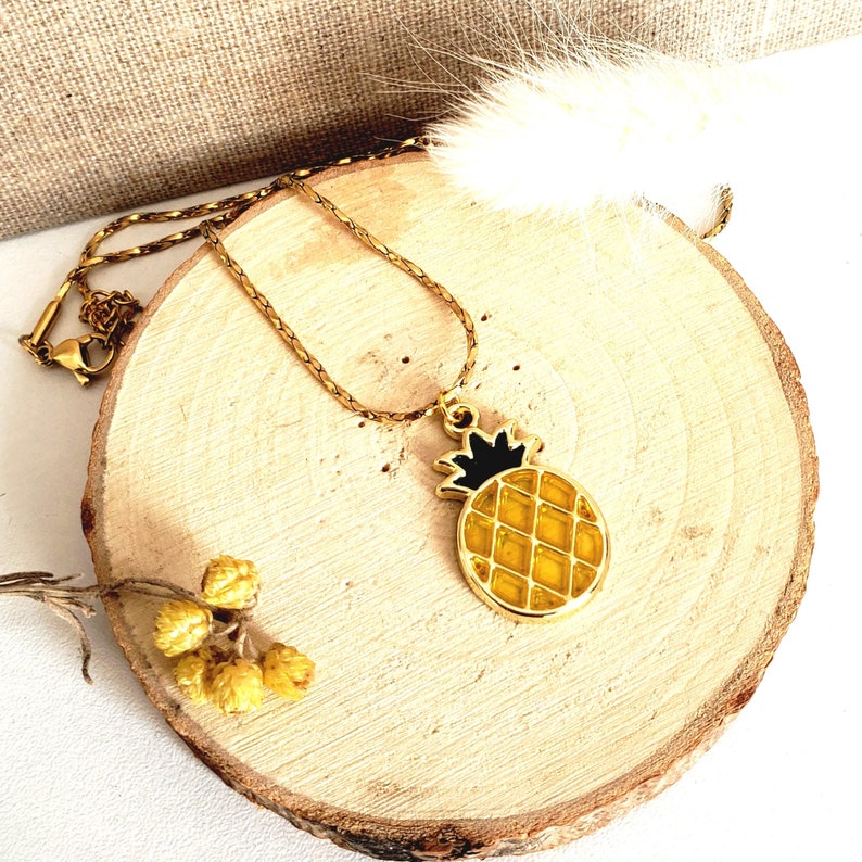 Fruit Jewelry Pineapple Jewelry Pineapple Woman Necklace